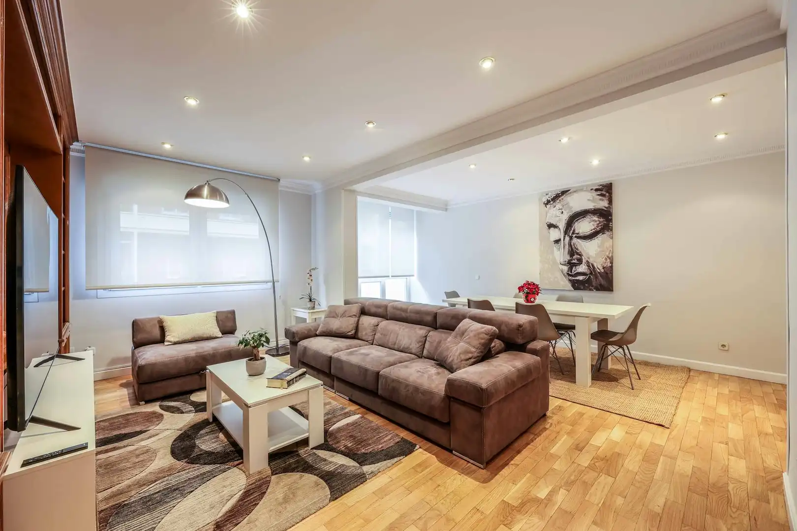 Sala de estar de Piso de alquiler en Madrid con Aire acondicionado, Calefacción y Amueblado