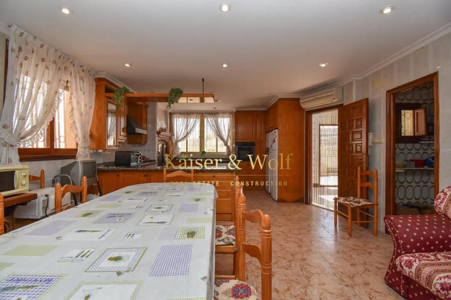 Cocina de Casa o chalet en venta en Crevillent con Aire acondicionado, Jardín privado y Terraza