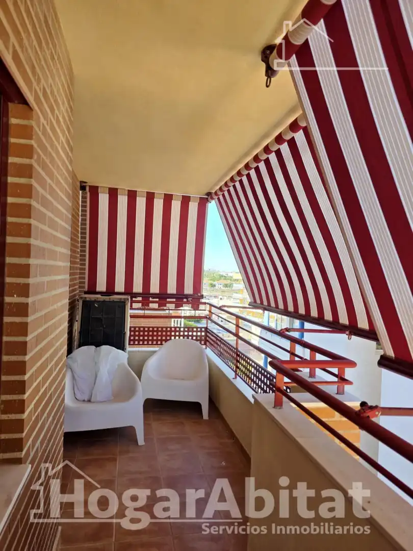 Balcony of Flat for sale in Canet d'En Berenguer  with Air Conditioner, Terrace and Storage room