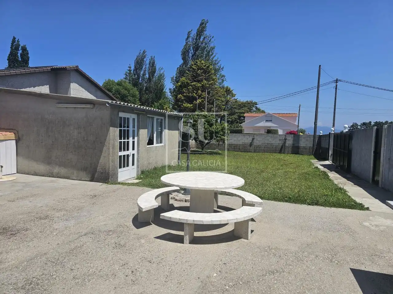 Außenansicht von Haus oder Chalet zur Miete in Baiona mit Privatgarten, Terrasse und Möbliert