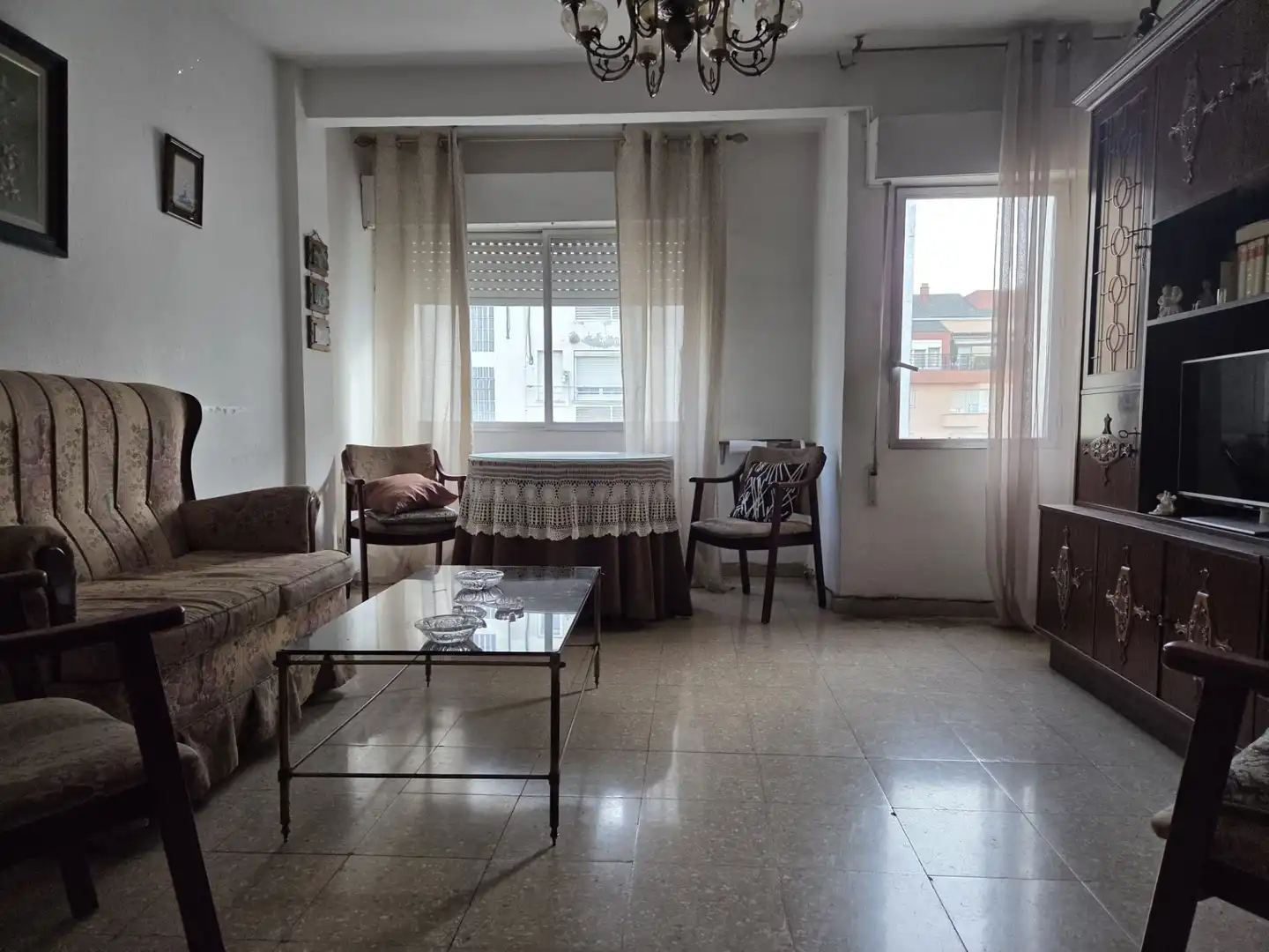 Living room of Flat for sale in Badajoz  with Furnished