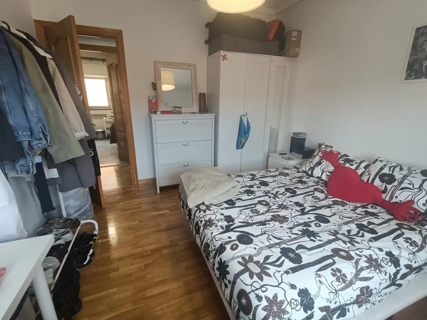 Bedroom of Flat for rent in Salamanca  with Heating, Parquet flooring and Furnished
