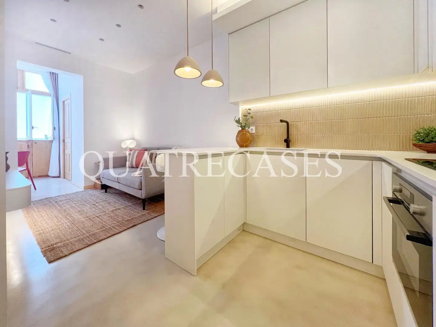 Cocina de Piso en venta en Barcelona con Aire acondicionado, Calefacción y Amueblado
