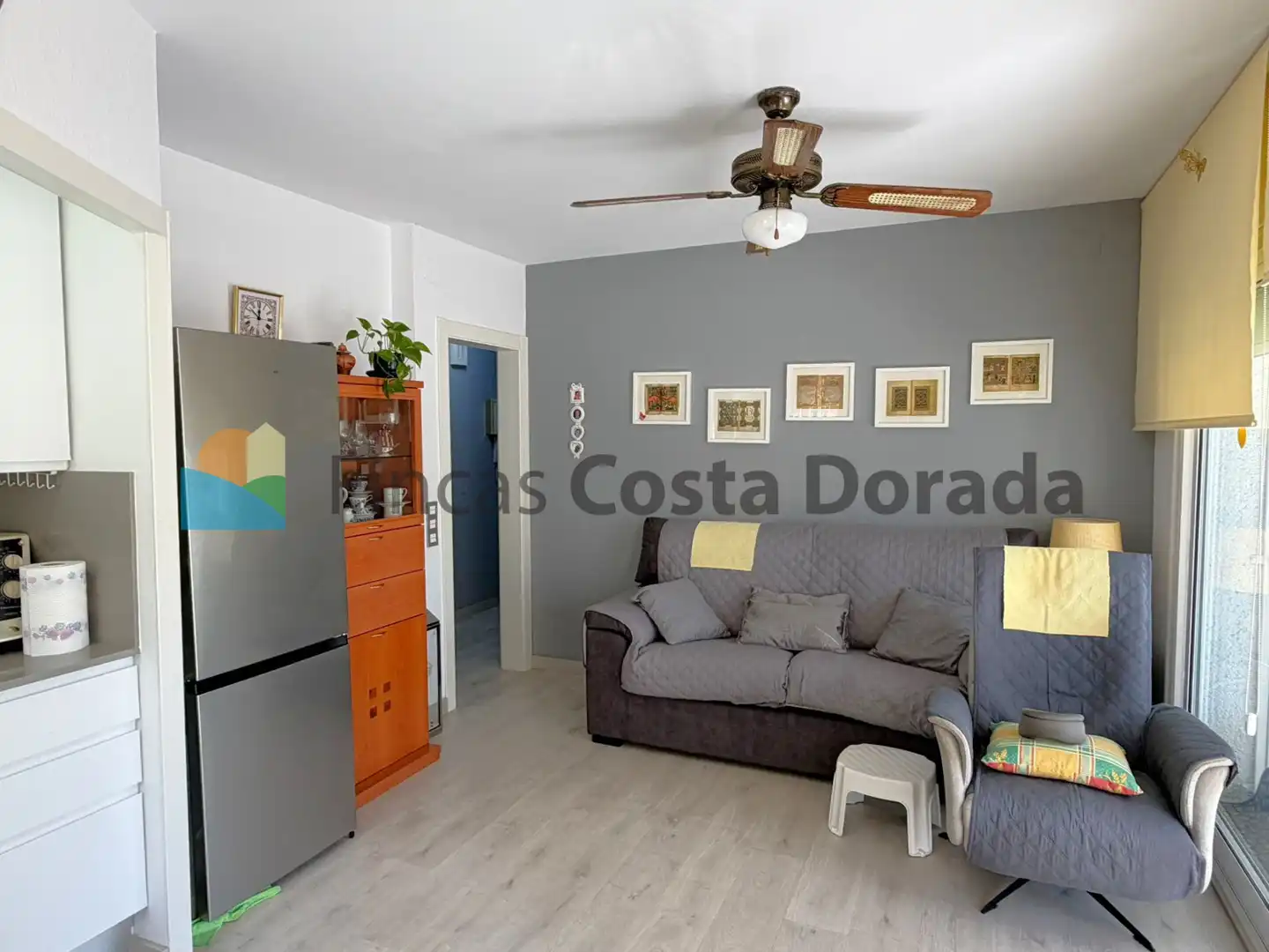 Sala de estar de Apartamento en venta en Cubelles con Aire acondicionado, Jardín privado y Parquet