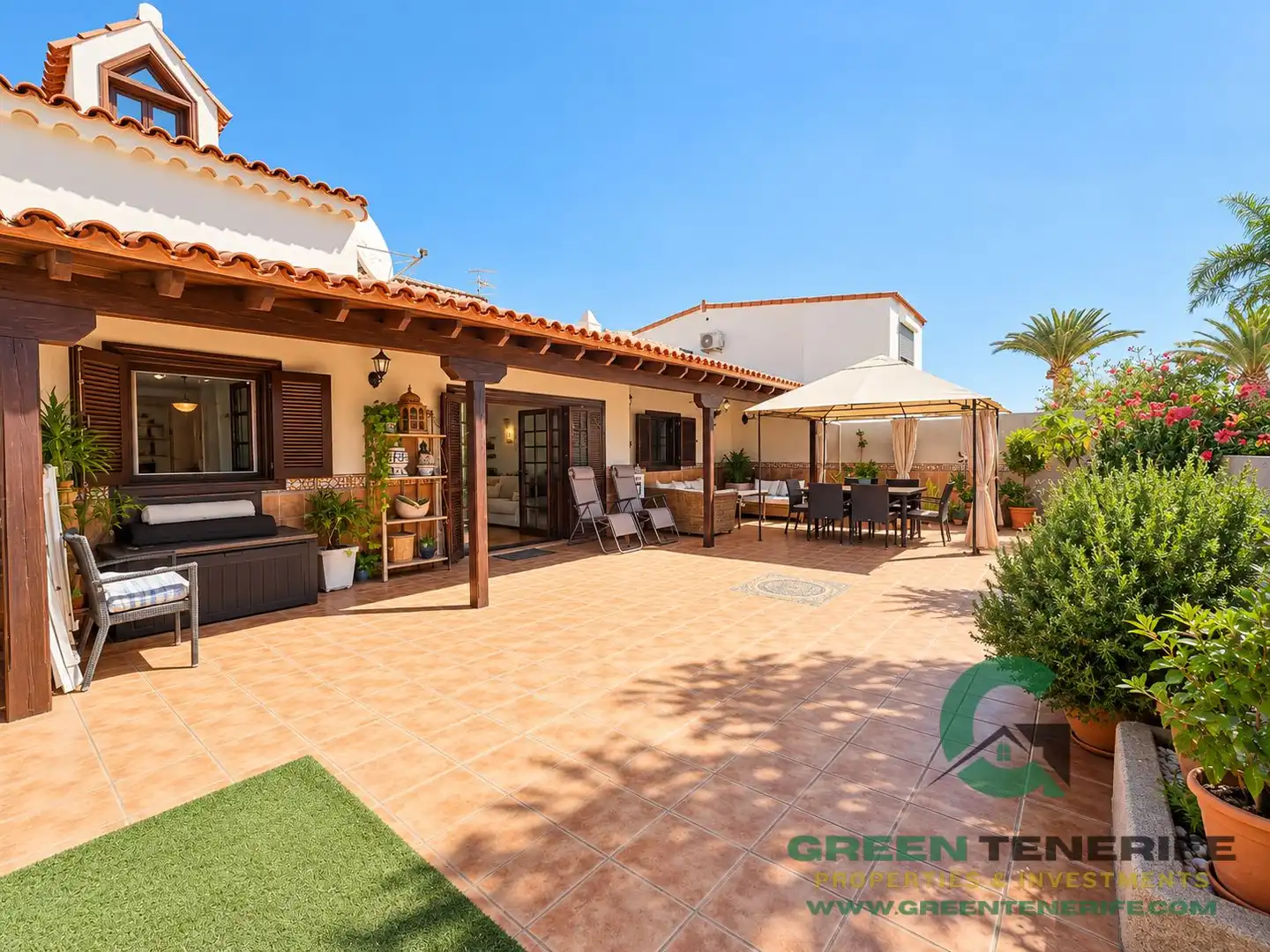 Terrassa de Casa o xalet en venda en San Miguel de Abona amb Aire condicionat, Terrassa i Piscina