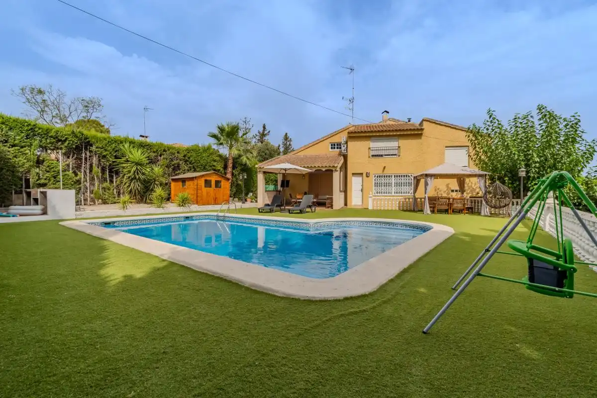 Piscina de Casa o xalet en venda en Las Torres de Cotillas amb Aire condicionat, Calefacció i Terrassa