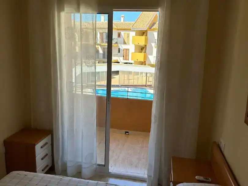 Balcony of Flat for rent in Mazarrón  with Air Conditioner, Swimming Pool and Furnished