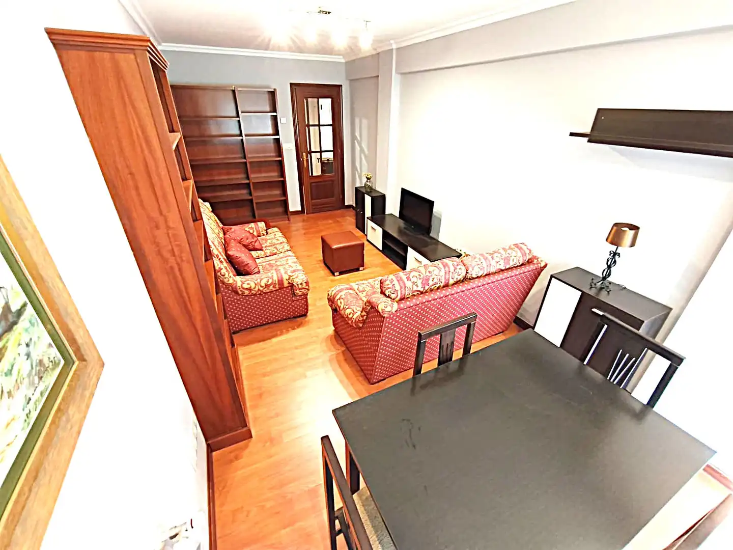 Living room of Flat for rent in Vigo   with Parquet flooring and Furnished