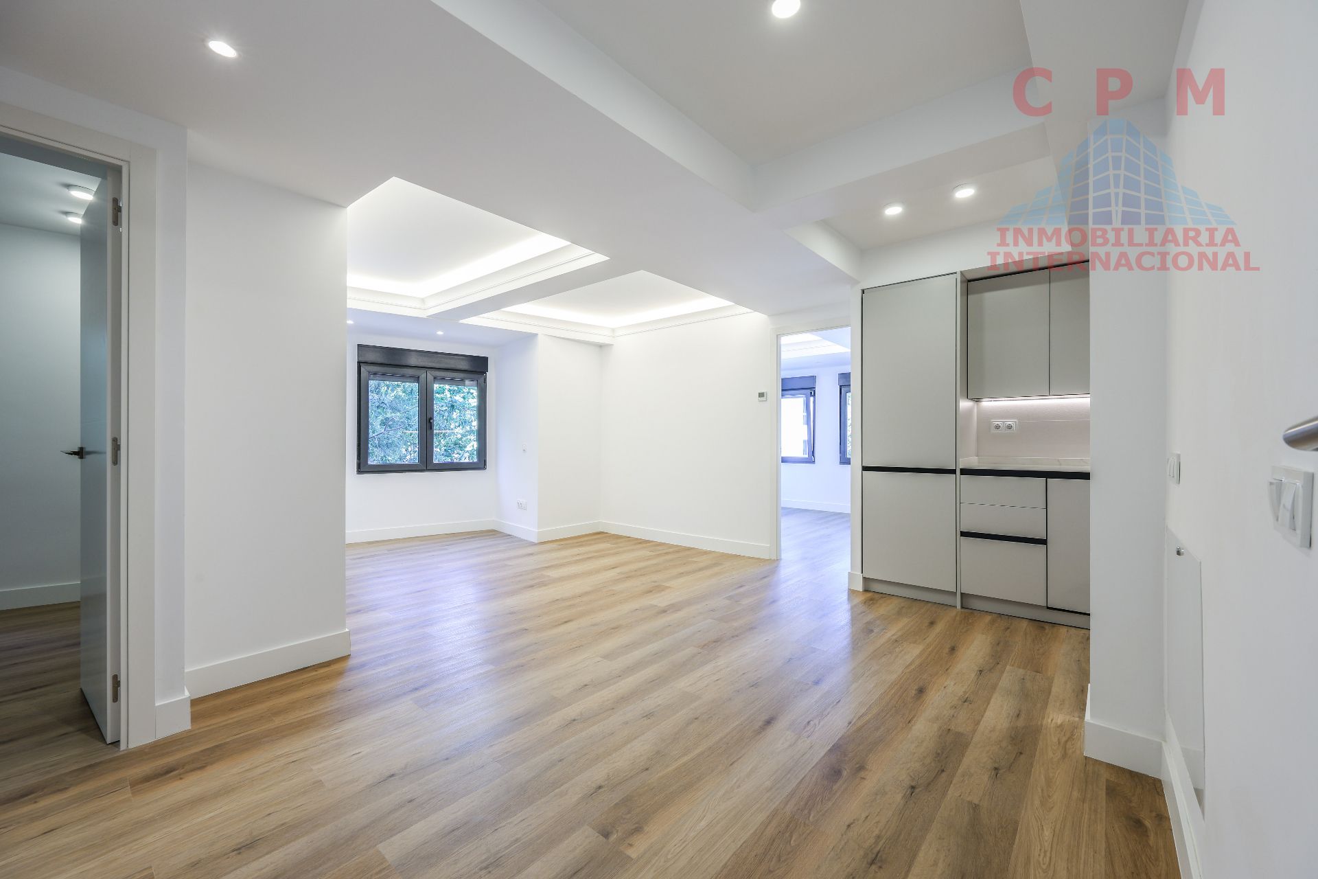 Sala d'estar de Pis de lloguer en  Madrid Capital amb Aire condicionat, Calefacció i Parquet