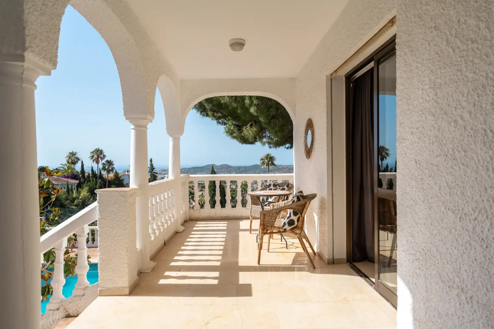 Terrassa de Casa o xalet en venda en Mijas amb Aire condicionat, Jardí privat i Terrassa