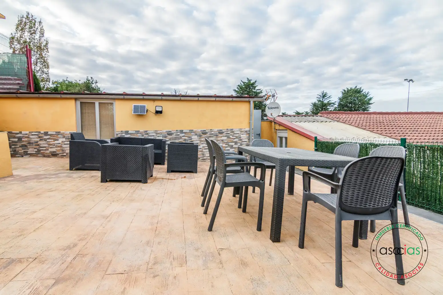 Terraza de Casa adosada en venta en Gijón  con Calefacción, Jardín privado y Parquet