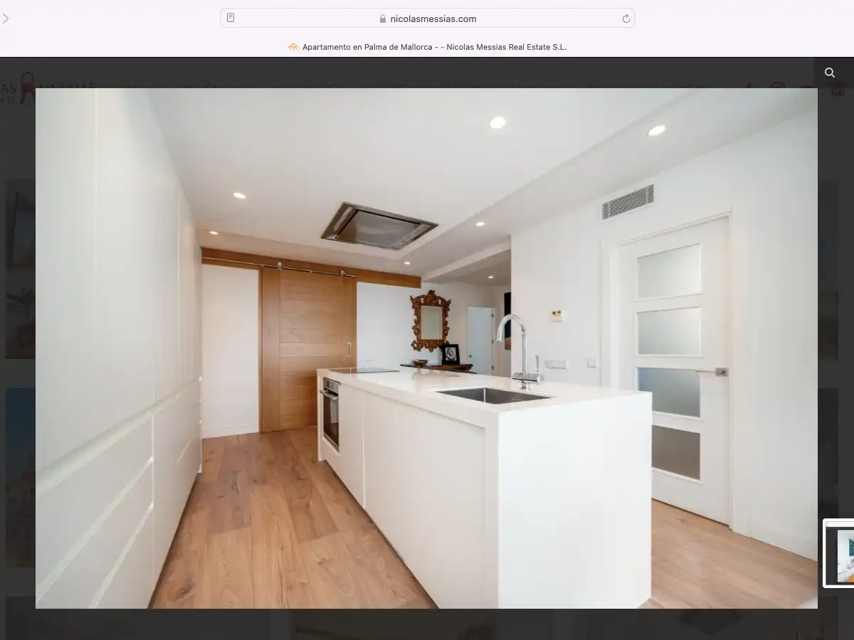 Küche von Wohnung zum Verkauf in  Palma de Mallorca mit Klimaanlage und Terrasse