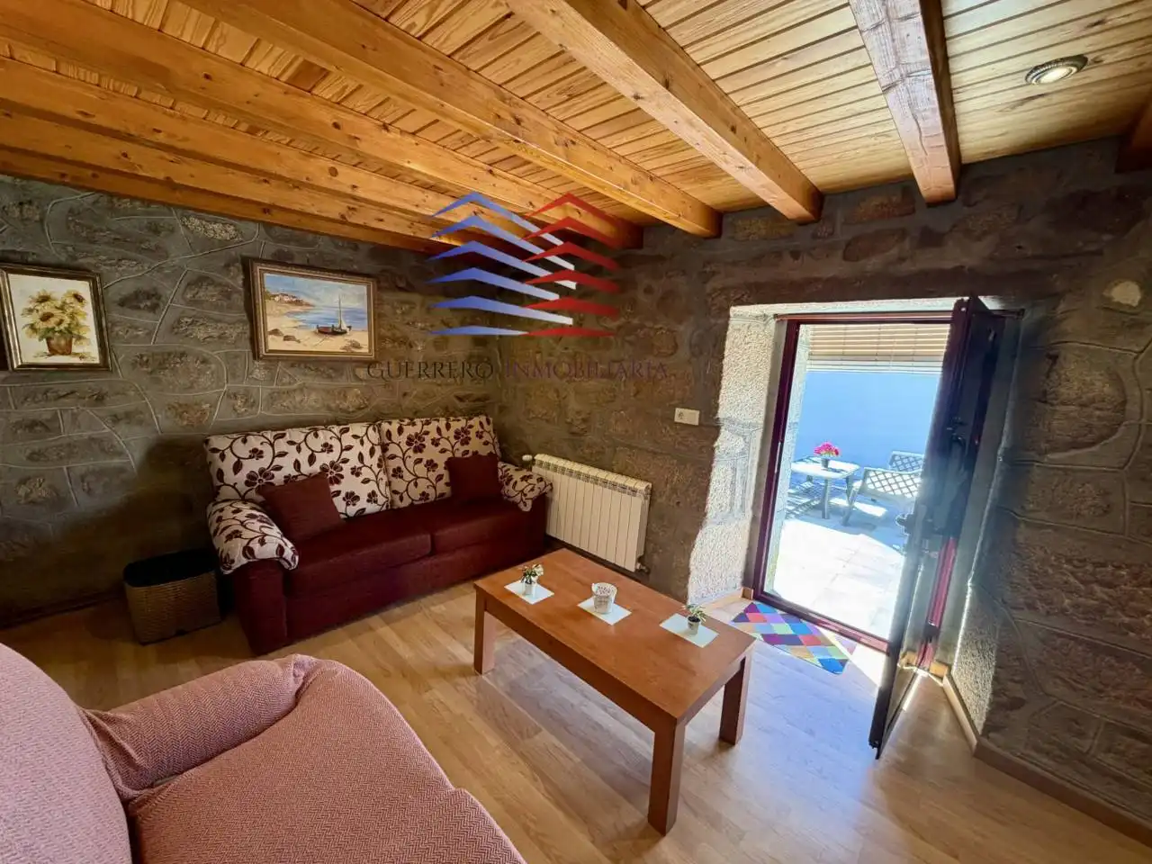 Sala d'estar de Casa o xalet de lloguer en Ourense Capital  amb Calefacció, Jardí privat i Terrassa