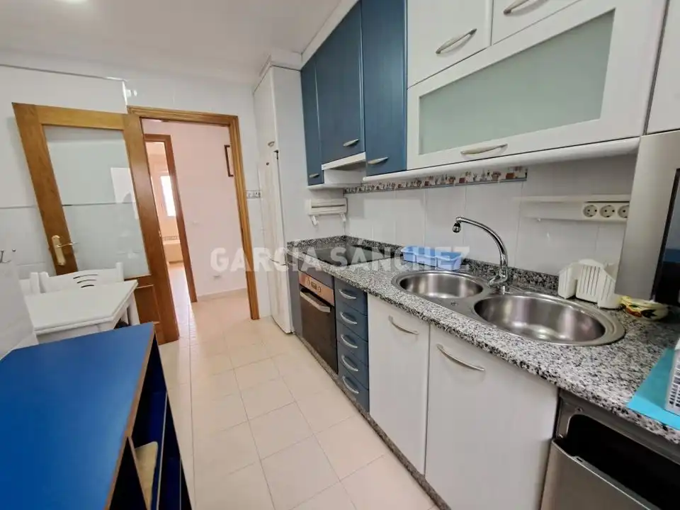 Kitchen of Flat for sale in Boiro  with Terrace and Furnished