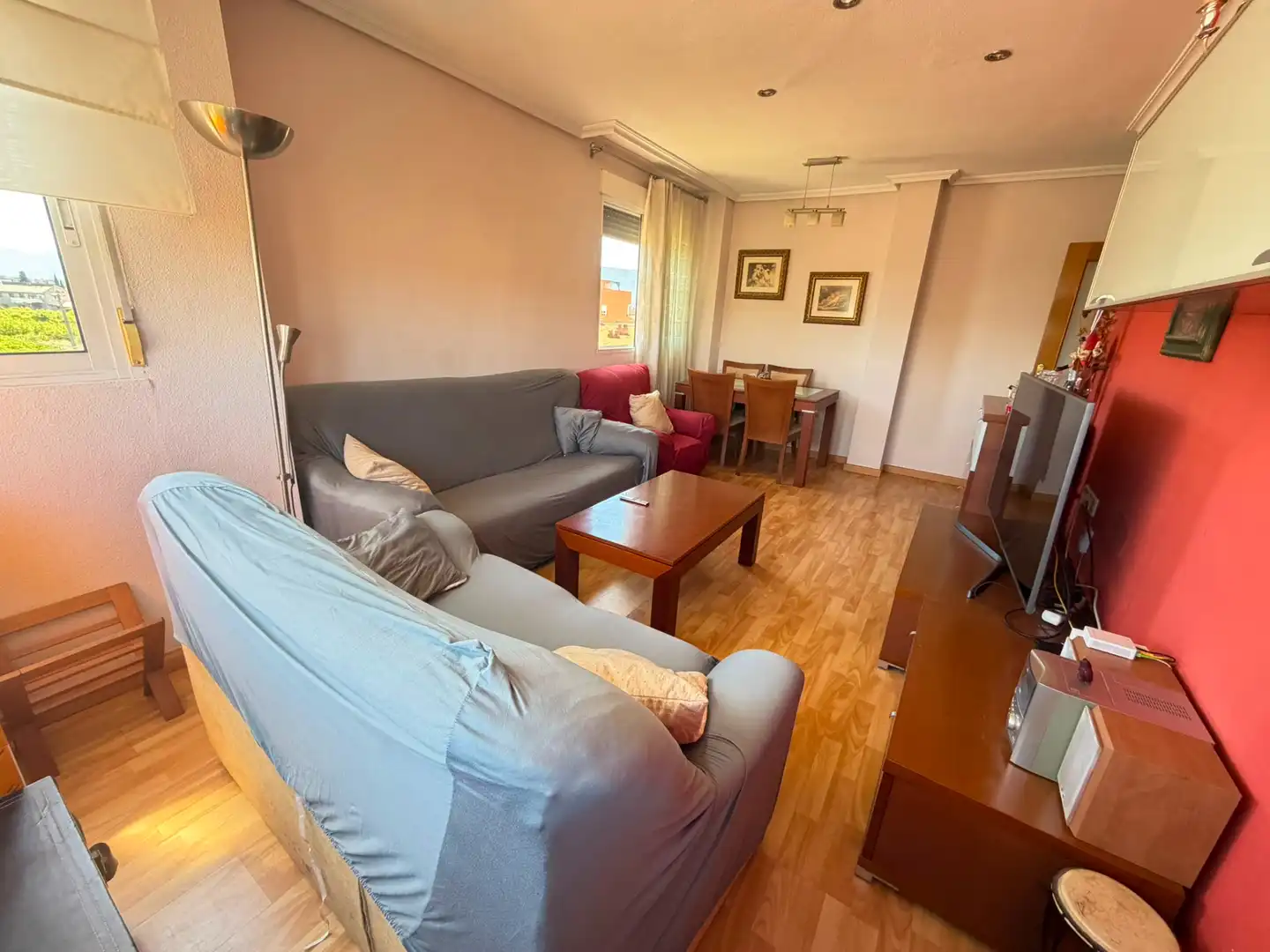 Sala de estar de Piso en venta en Murcia con Amueblado