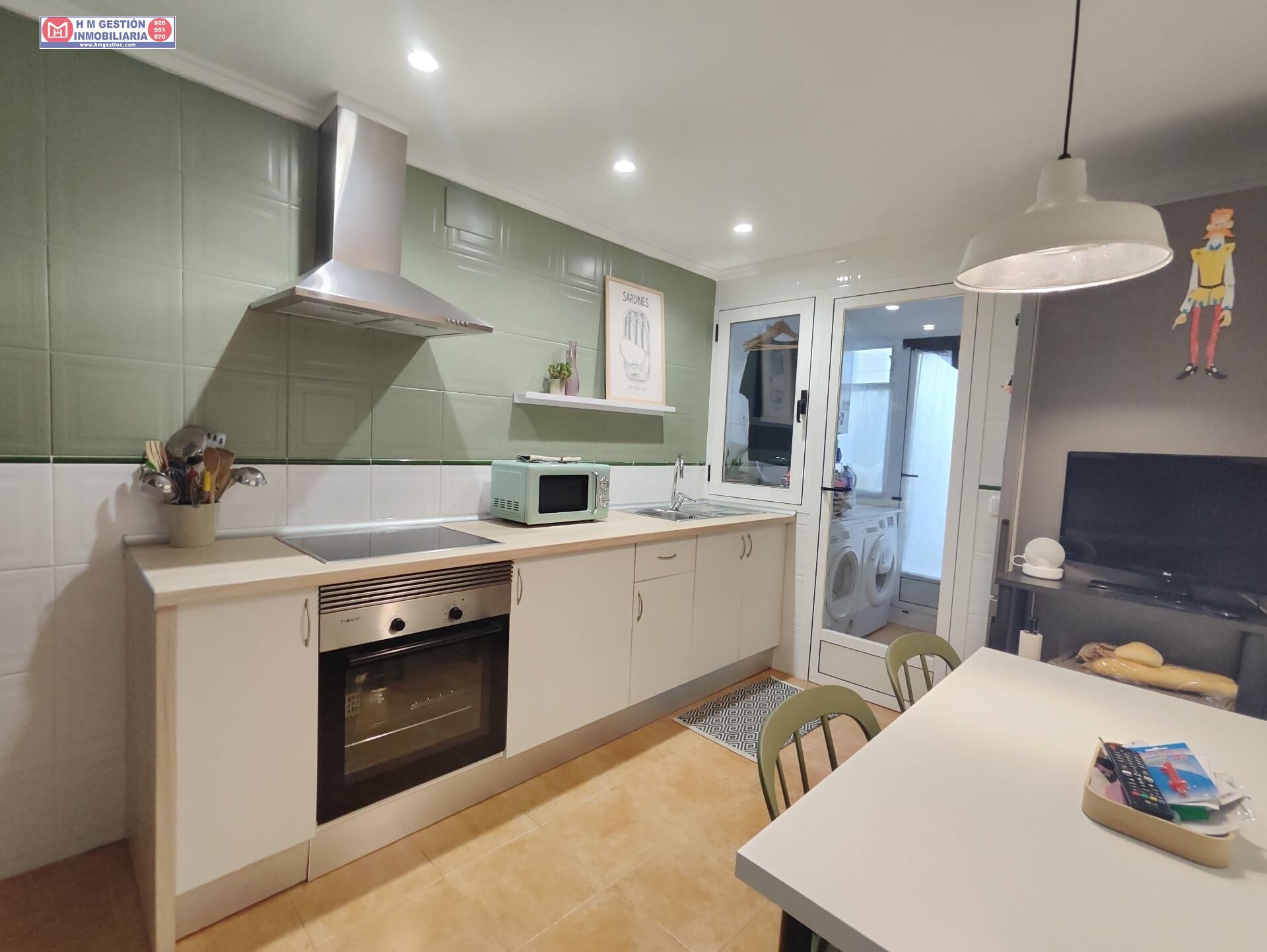 Kitchen of Flat for sale in Alcázar de San Juan  with Air Conditioner, Heating and Terrace