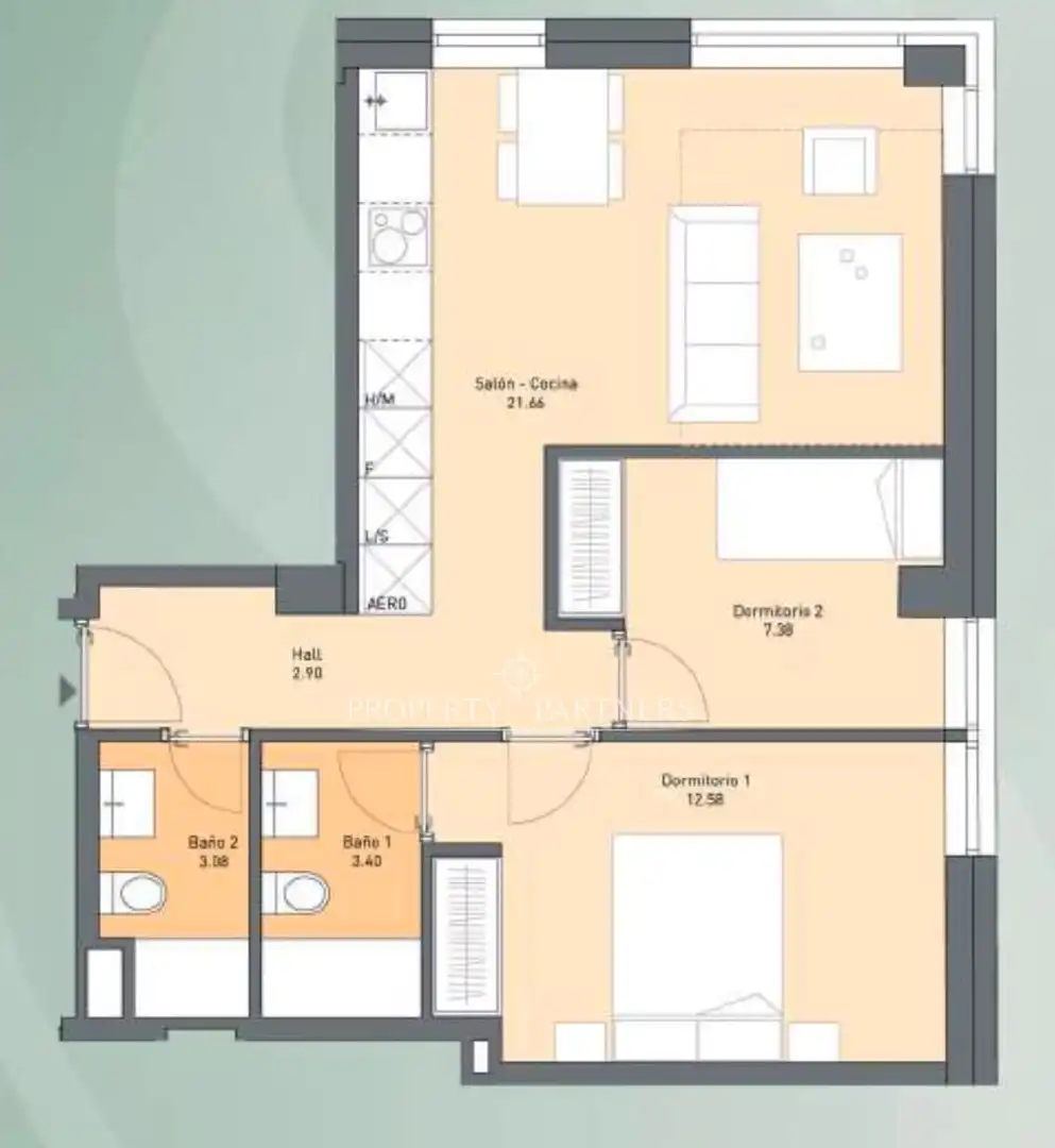 Apartment with pool for sale in Calle de José Silva, imagen 4