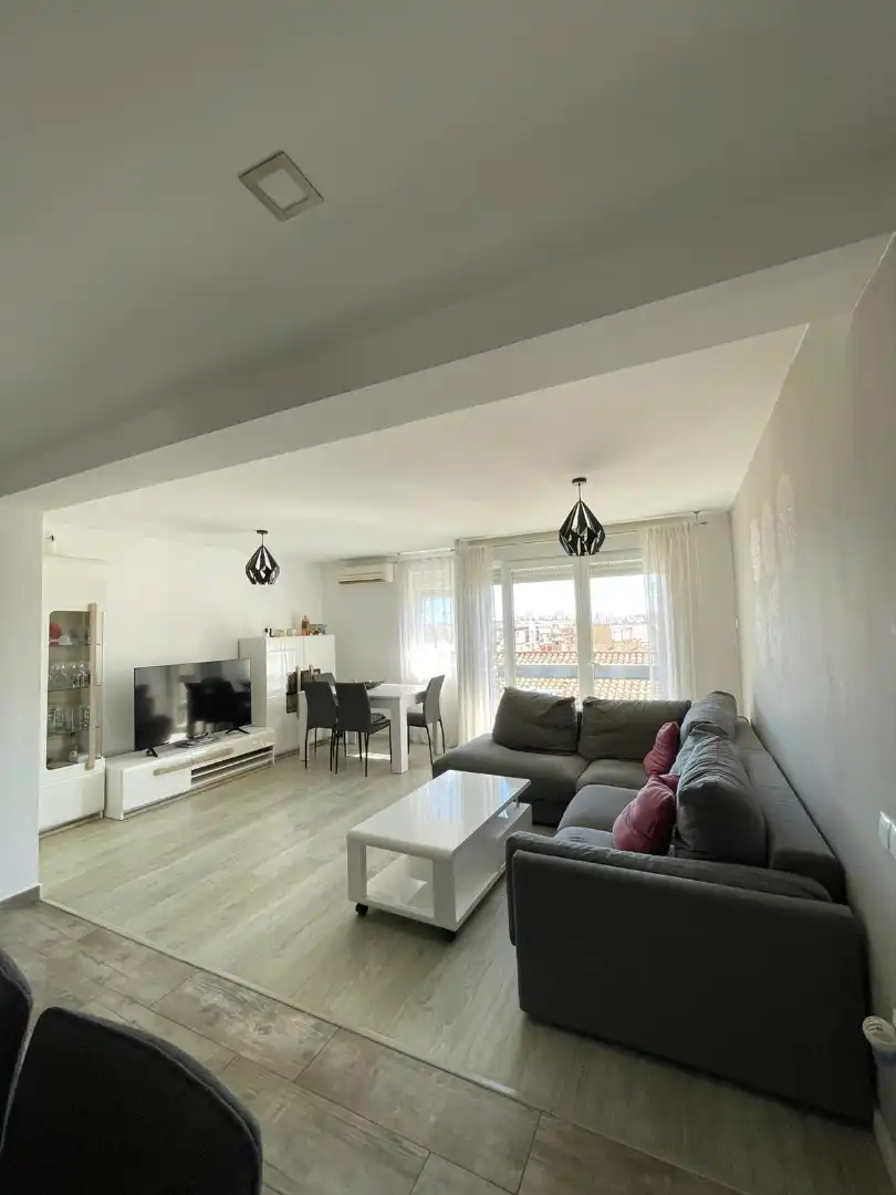 Sala de estar de Piso en venta en Ontinyent con Aire acondicionado, Parquet y Amueblado