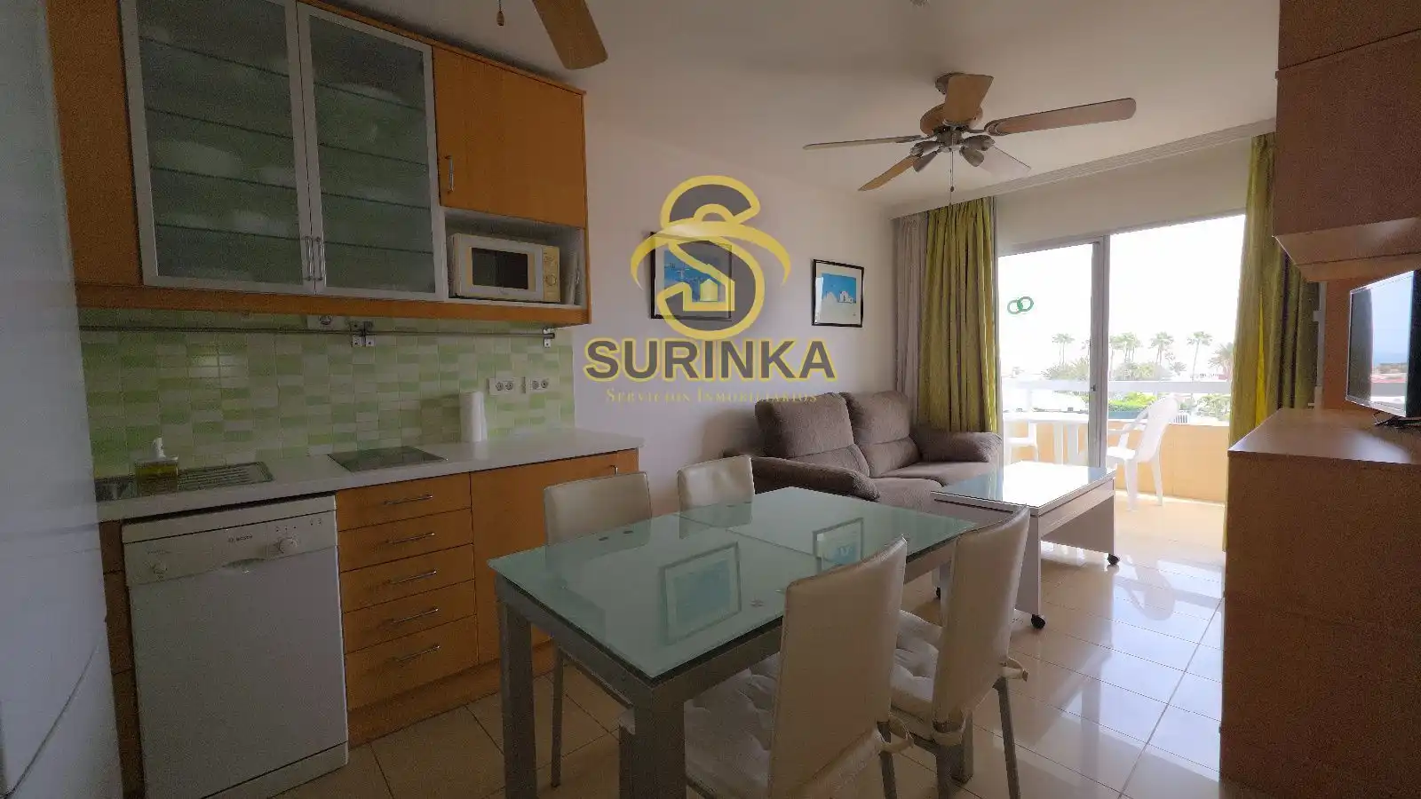 Dining room of Flat for rent in San Bartolomé de Tirajana  with Terrace, Swimming Pool and Furnished