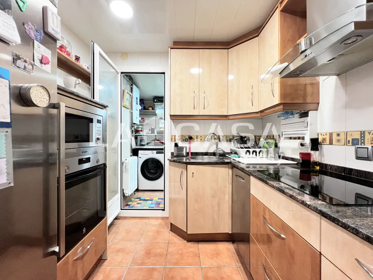 Kitchen of Flat for sale in Badalona  with Balcony