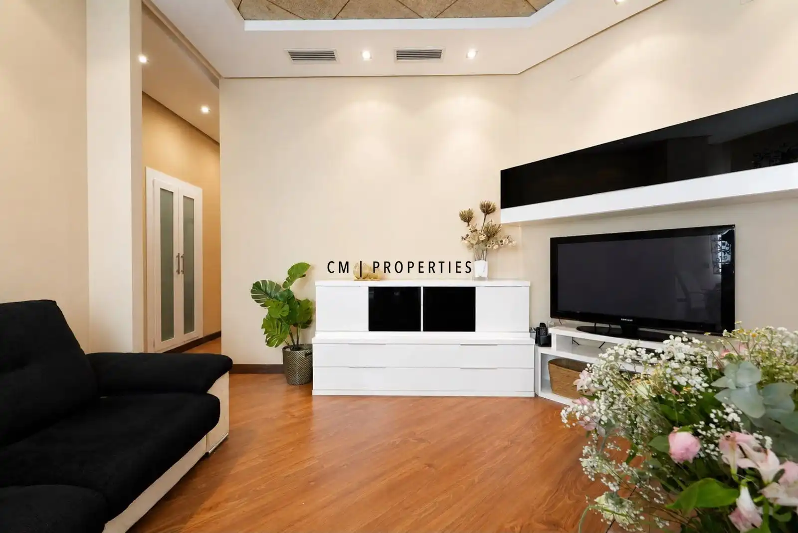 Sala de estar de Piso de alquiler en Valencia con Aire acondicionado, Calefacción y Parquet