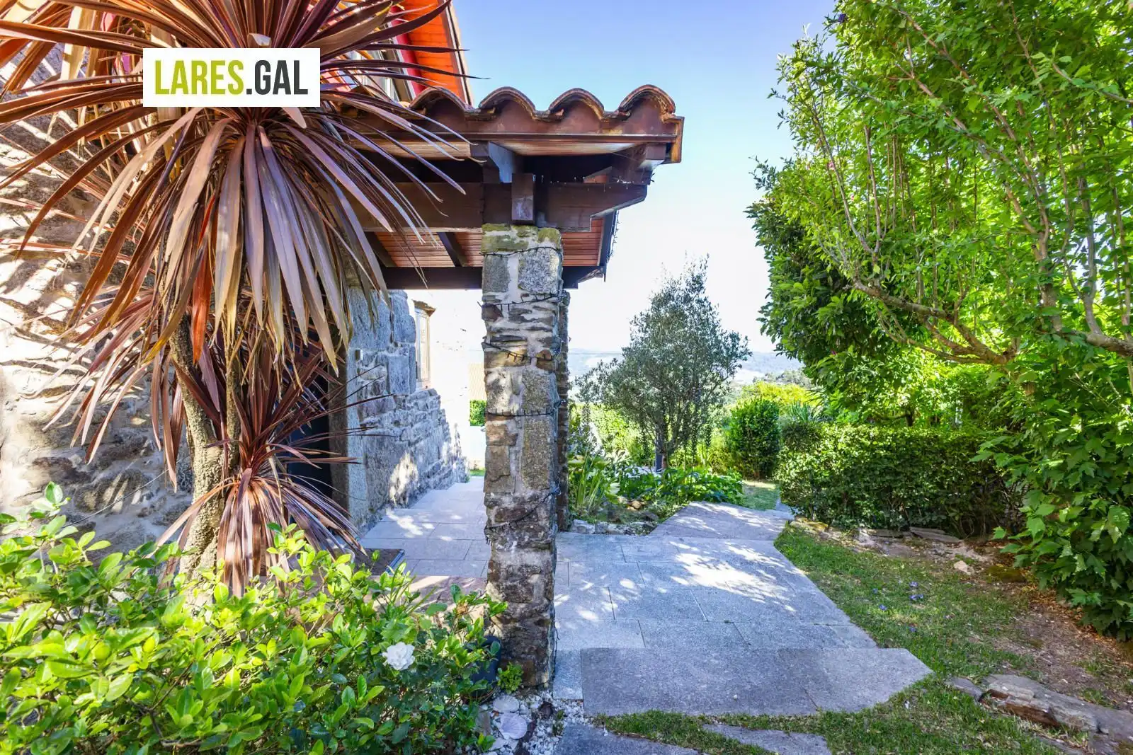 Jardí de Casa o xalet en venda en Moaña amb Calefacció, Piscina i Moblat
