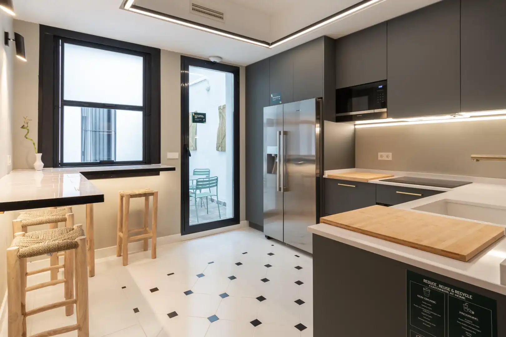 Kitchen of Study for rent in Madrid  with Air Conditioner, Heating and Furnished