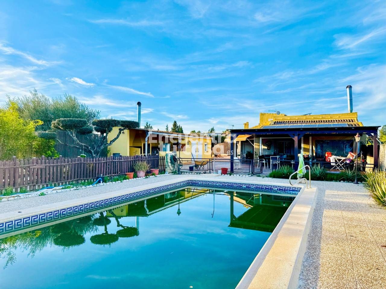 Swimming pool of Country homes for sale in  Murcia Capital  with Private garden and Swimming Pool