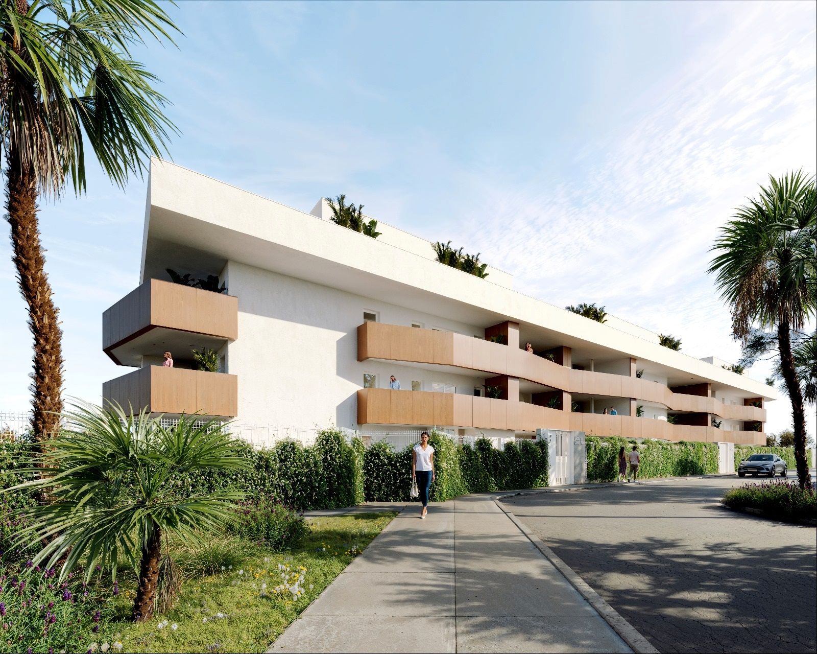 Außenansicht von Wohnung zum verkauf in Espartinas mit Terrasse und Gemeinschaftspool