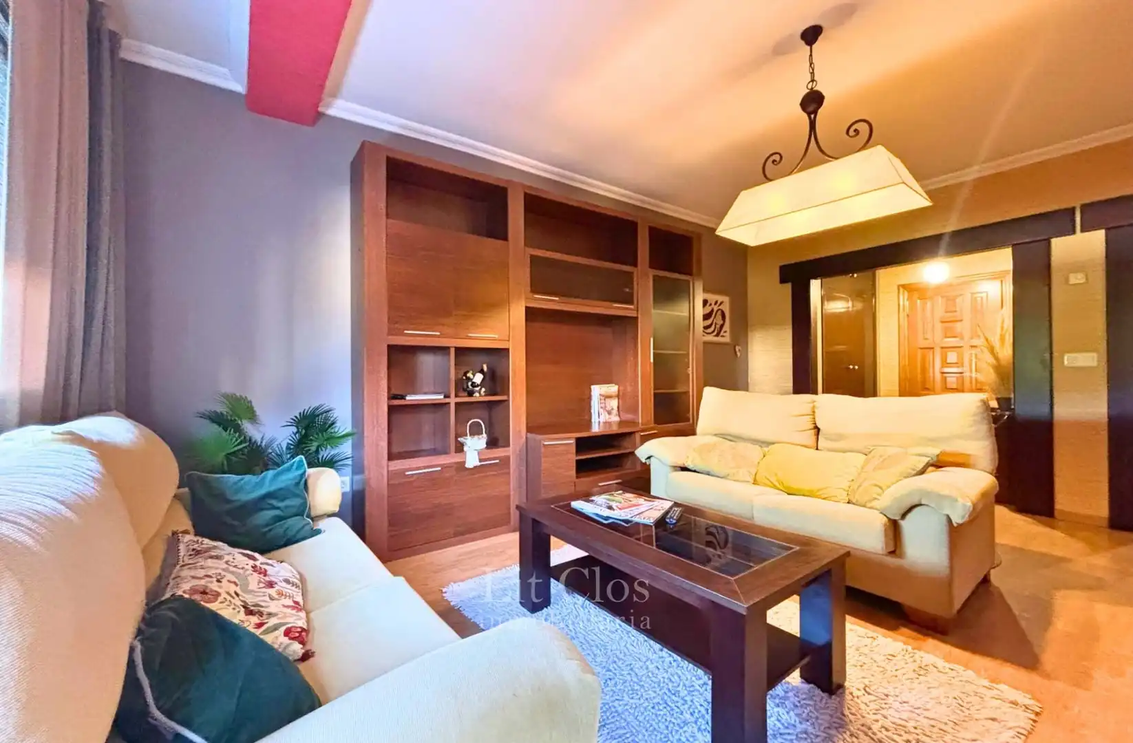 Living room of Flat for sale in A Rúa   with Heating, Terrace and Storage room