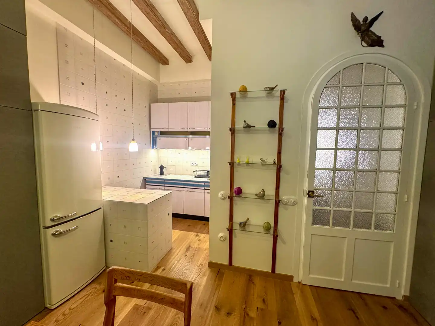 Kitchen of Lofts for sale in Barcelona  with Air Conditioner, Private garden and Parquet flooring
