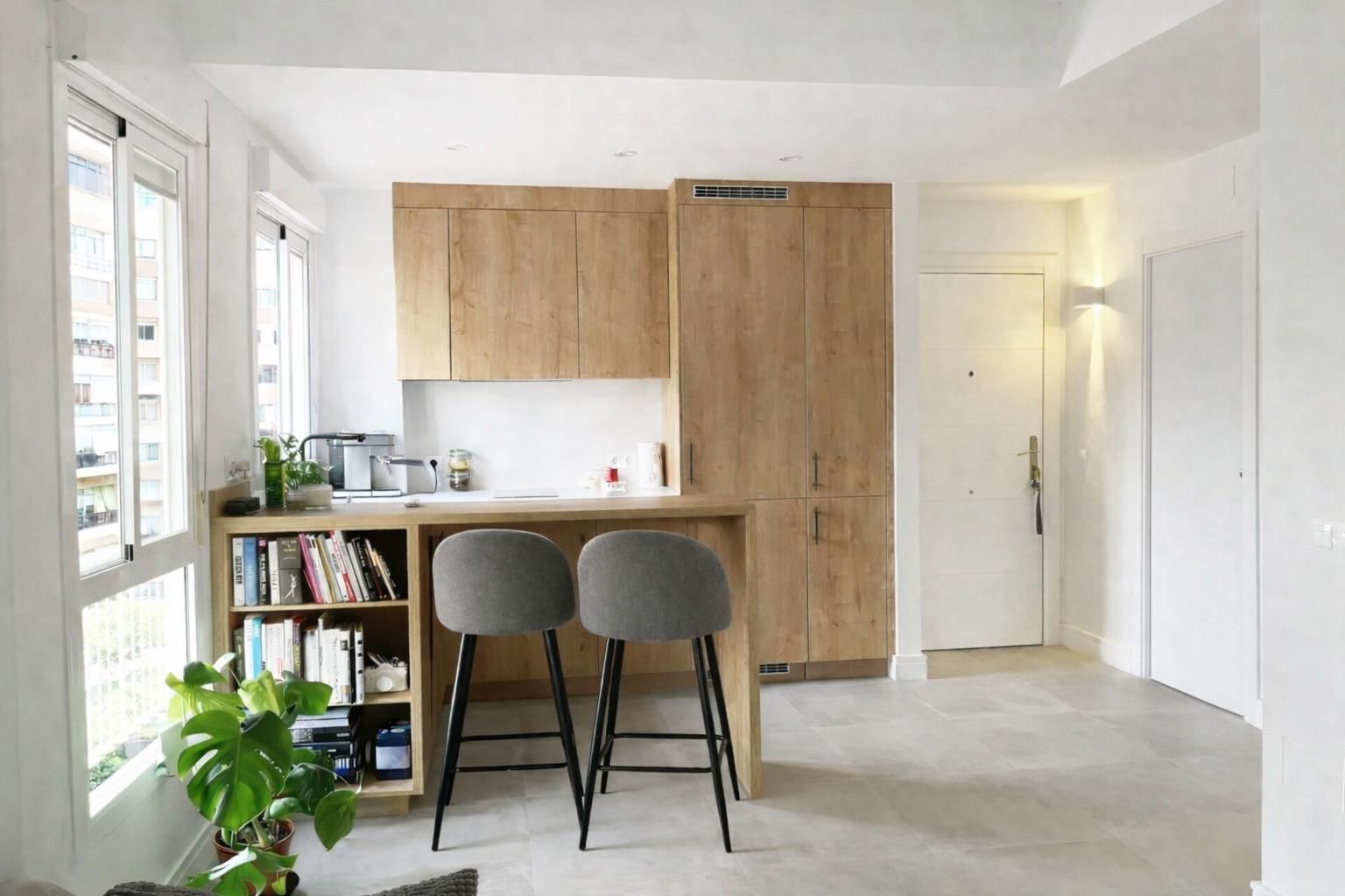 Cuina de Apartament en venda en Málaga Capital amb Aire condicionat