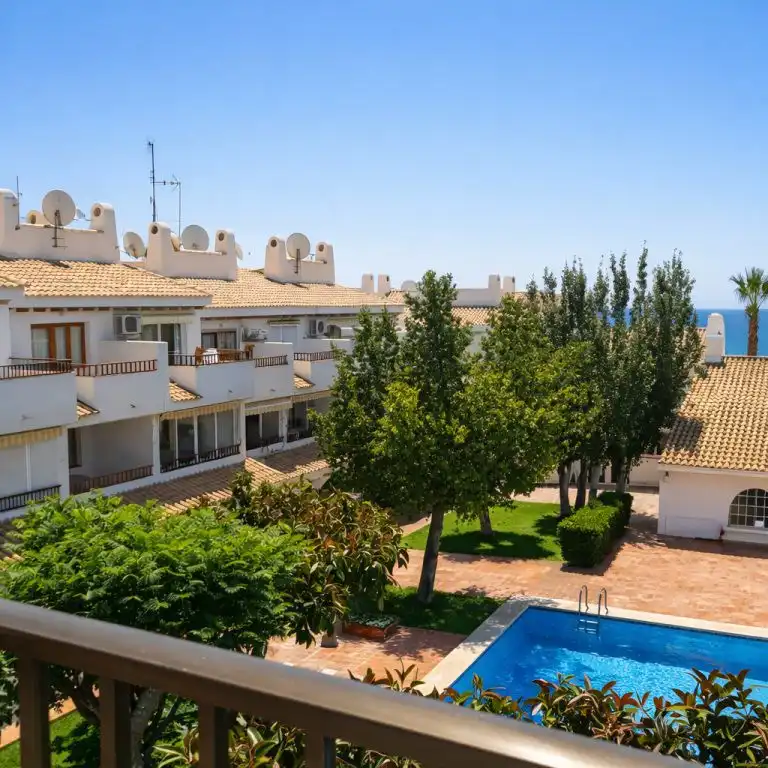 Exterior view of Apartments for sale in El Campello  with Air Conditioner, Balcony and Community pool