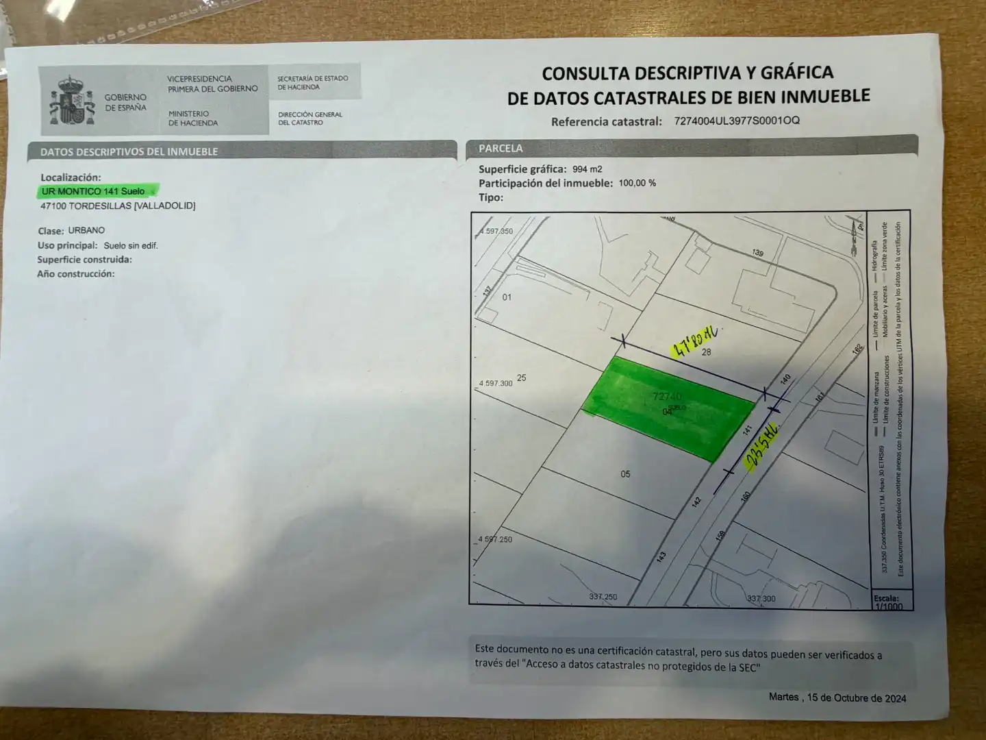 Terreno residencial en venta en Urbanización el Montico 141, imagen 9