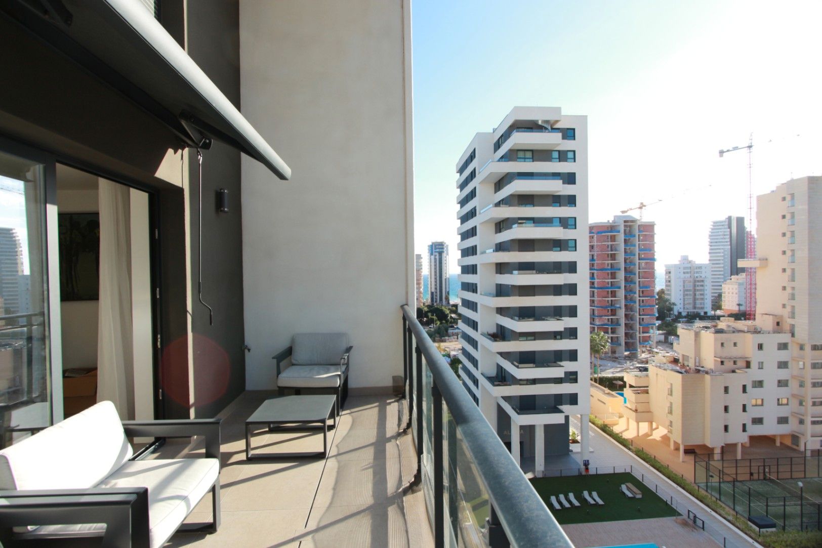 Terrassa de Apartament en venda en Calpe / Calp amb Aire condicionat, Jardí privat i Terrassa