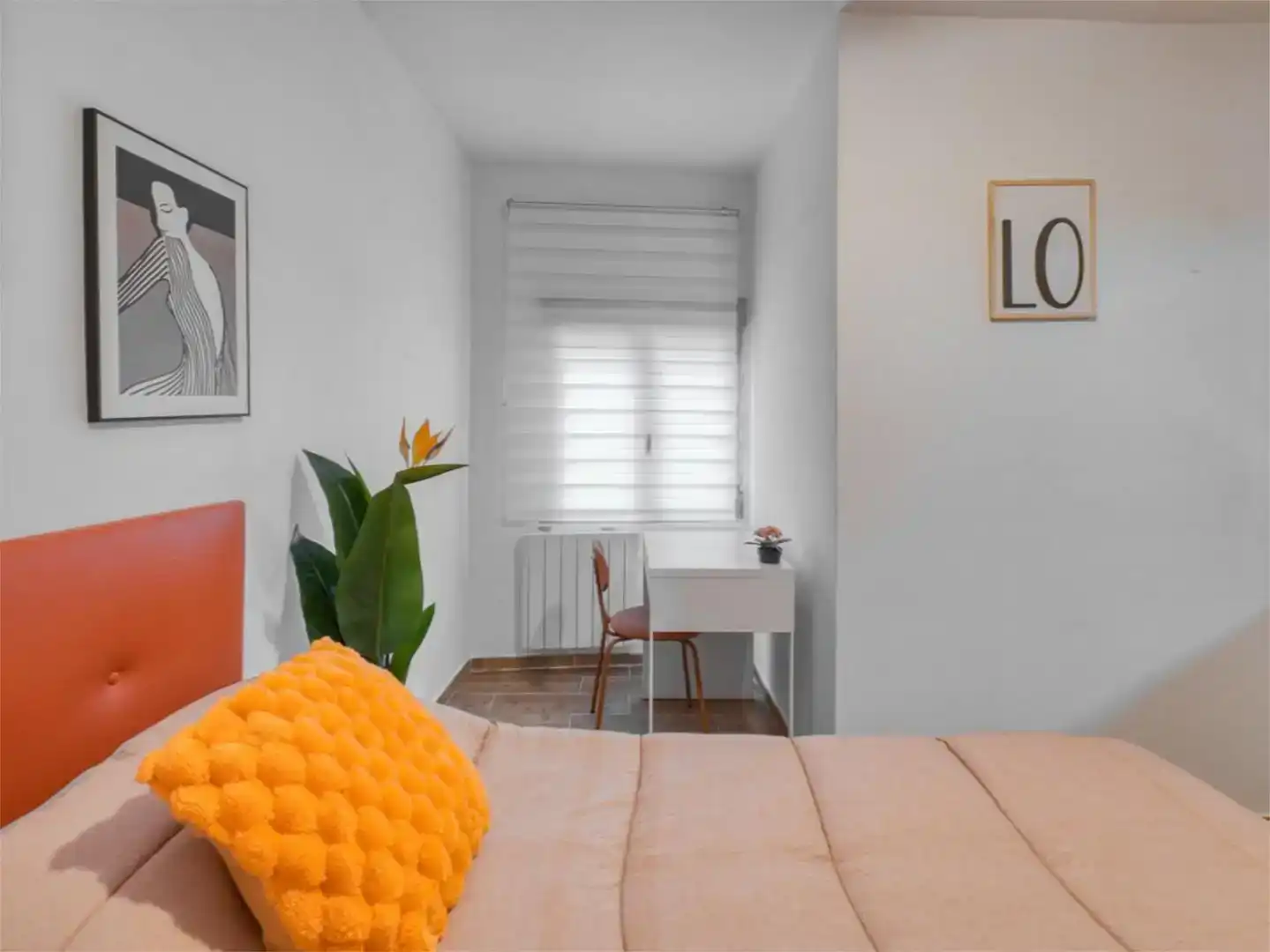Bedroom of Study for rent in Estremera  with Air Conditioner, Furnished and Balcony