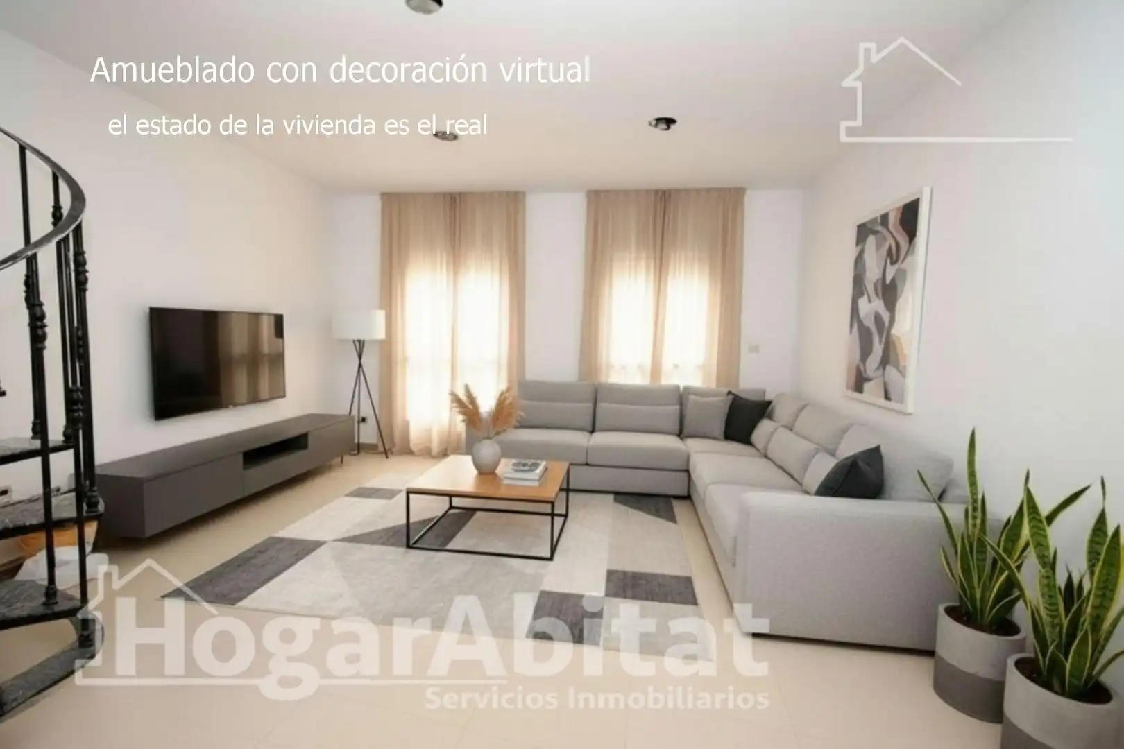 Sala de estar de Piso en venta en Llíria con Aire acondicionado y Terraza