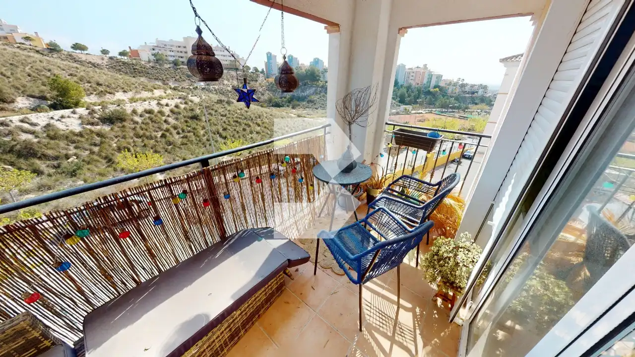 Terraza de Estudio en venta en Mutxamel con Aire acondicionado, Amueblado y Piscina comunitaria