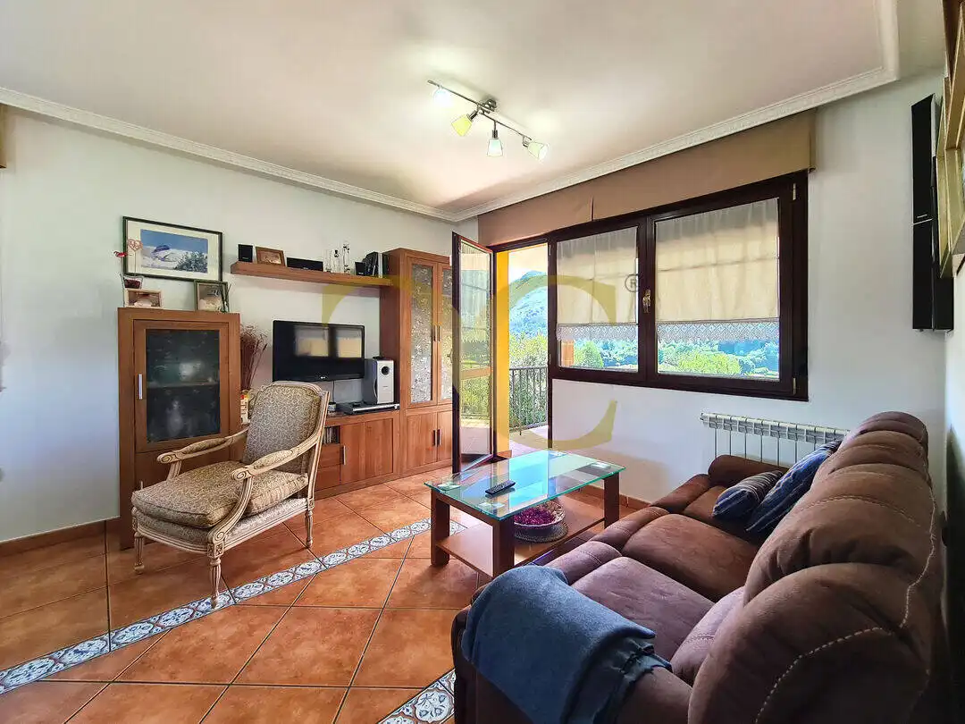 Sala d'estar de Casa o xalet en venda en Ribadesella amb Calefacció, Jardí privat i Terrassa