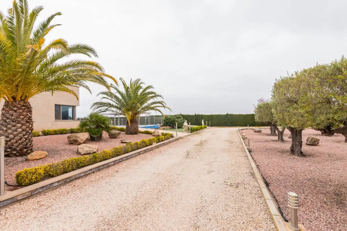 Vista exterior de Casa o xalet en venda en Yecla amb Aire condicionat, Calefacció i Jardí privat