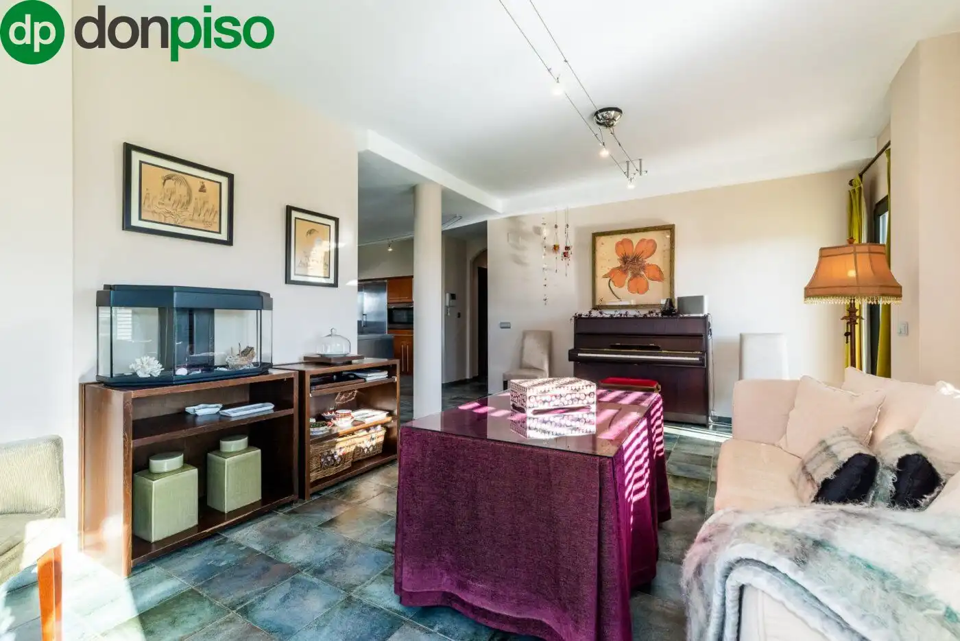 Sala de estar de Casa o chalet en venta en Albolote con Jardín privado, Terraza y Trastero