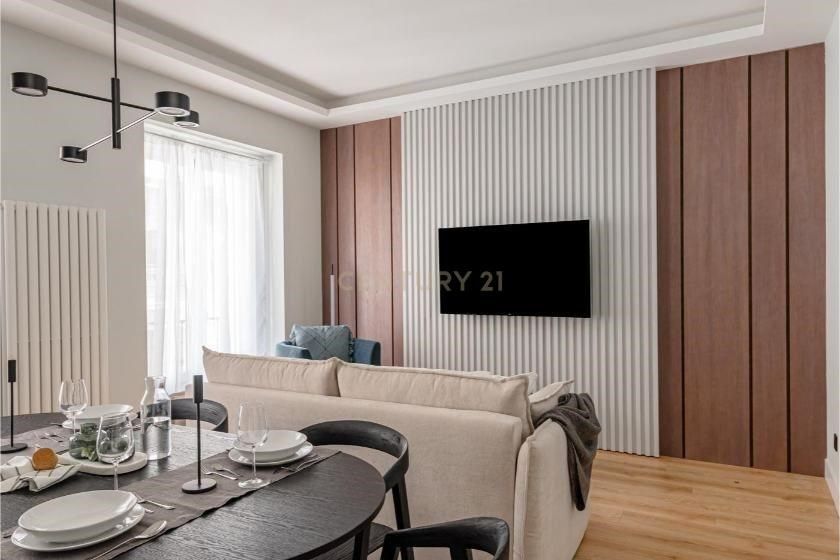 Living room of Flat for sale in  Madrid Capital  with Air Conditioner and Furnished