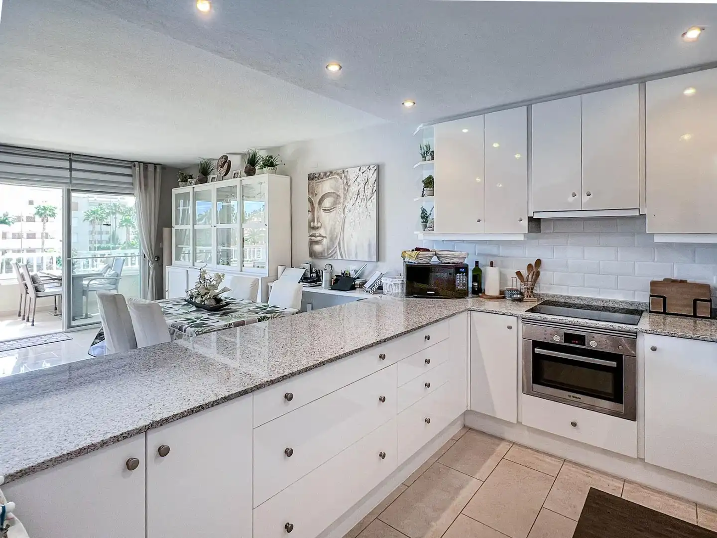 Kitchen of Apartments for sale in L'Alfàs del Pi  with Air Conditioner, Private garden and Terrace
