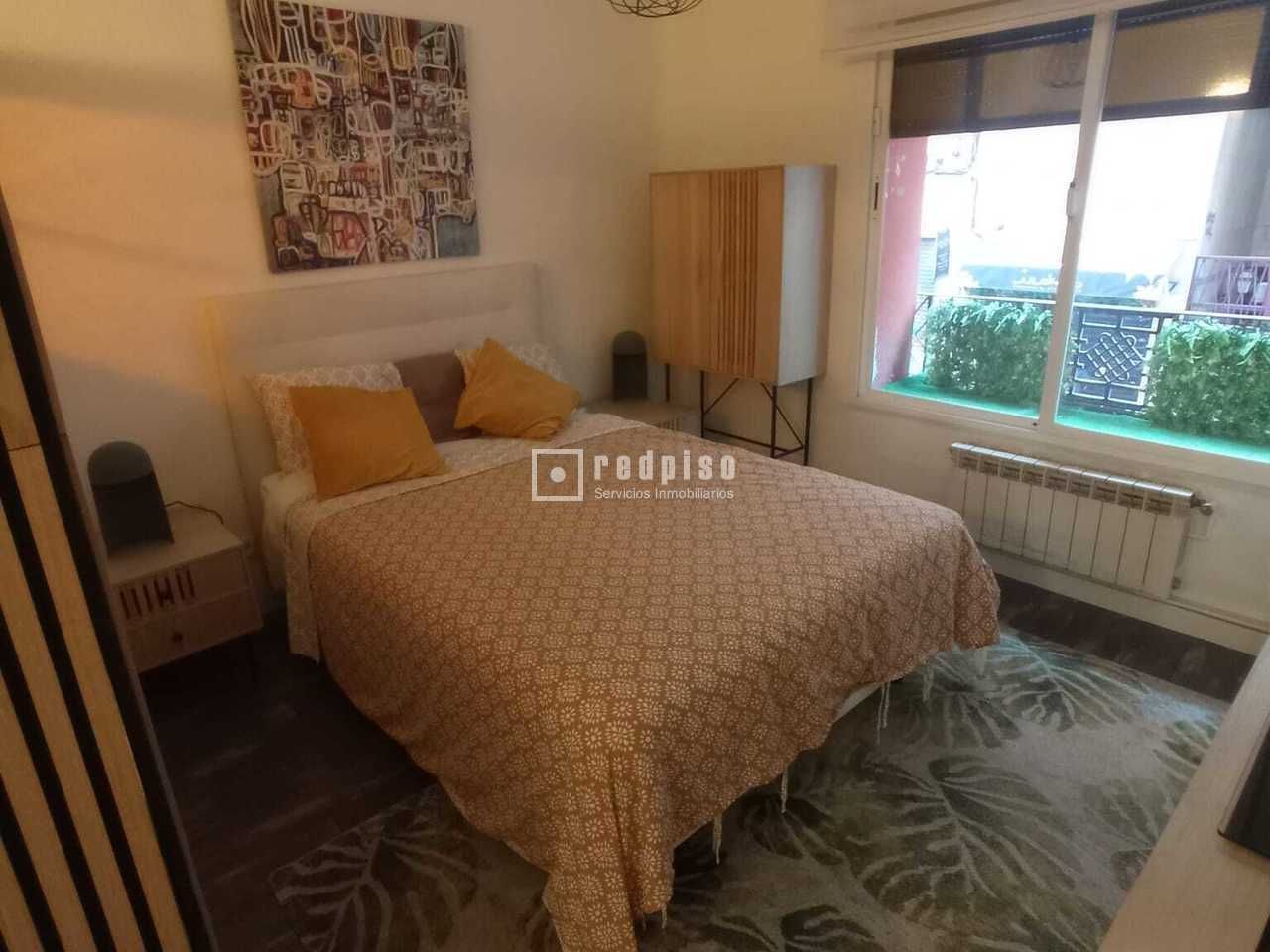 Bedroom of Flat to rent in  Madrid Capital  with Heating and Furnished