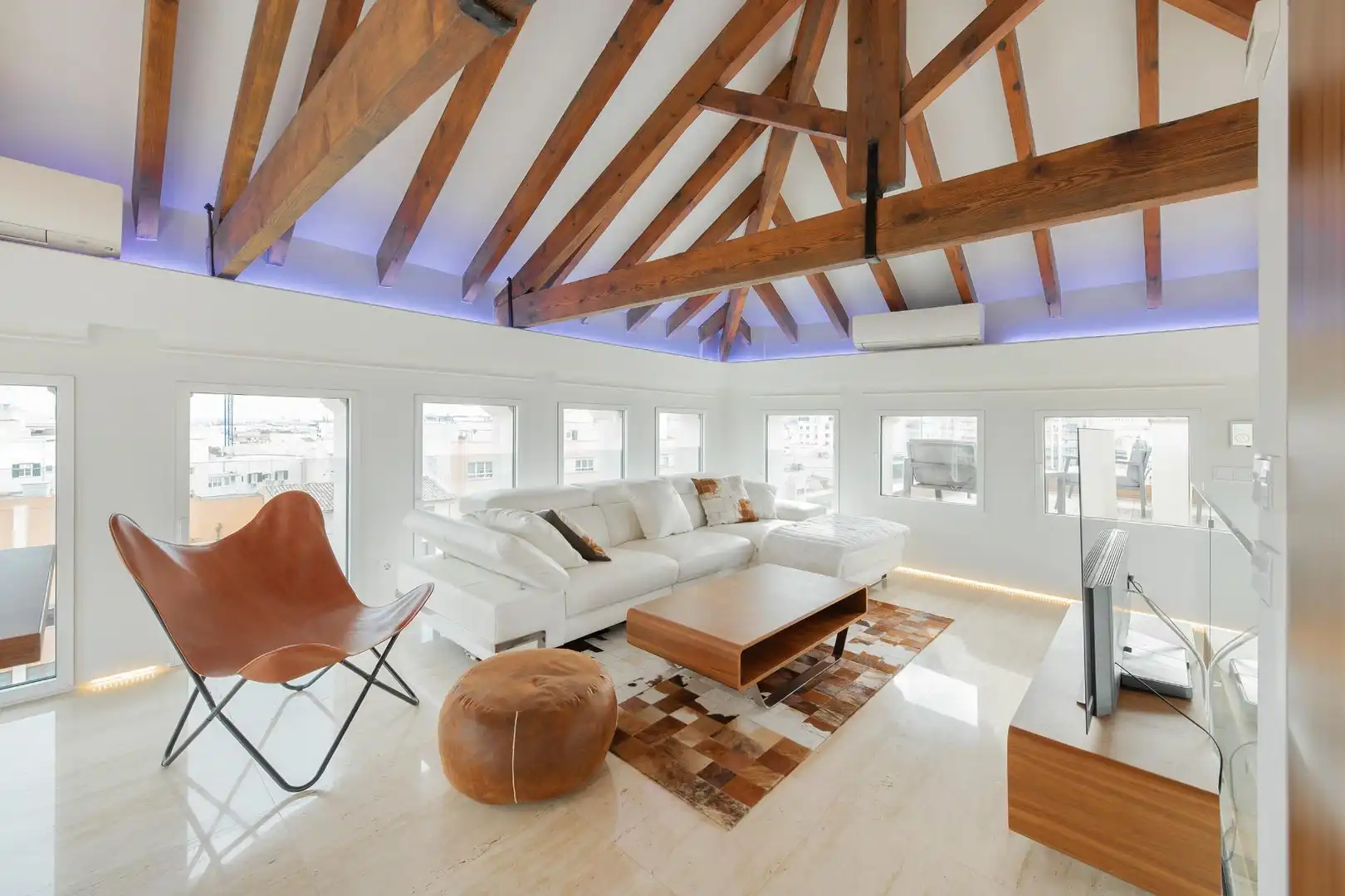 Sala d'estar de Àtic en venda en  Palma de Mallorca amb Aire condicionat, Calefacció i Terrassa