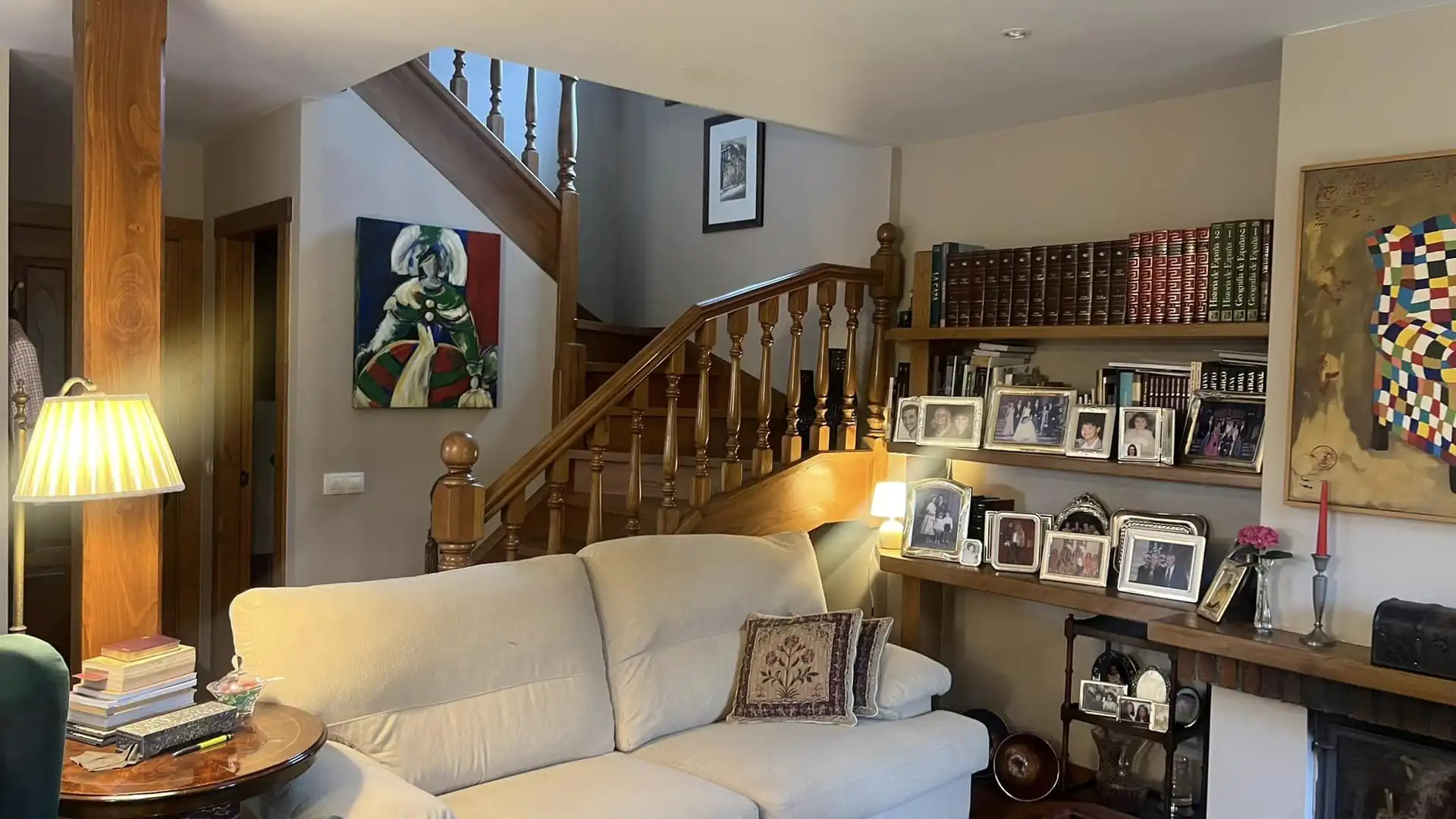 Wohnzimmer von Haus oder Chalet zum Verkauf in Suances mit Heizung, Privatgarten und Parkett