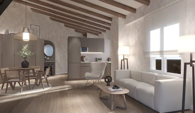 Living room of Flat to rent in  Zaragoza Capital  with Heating, Furnished and Oven