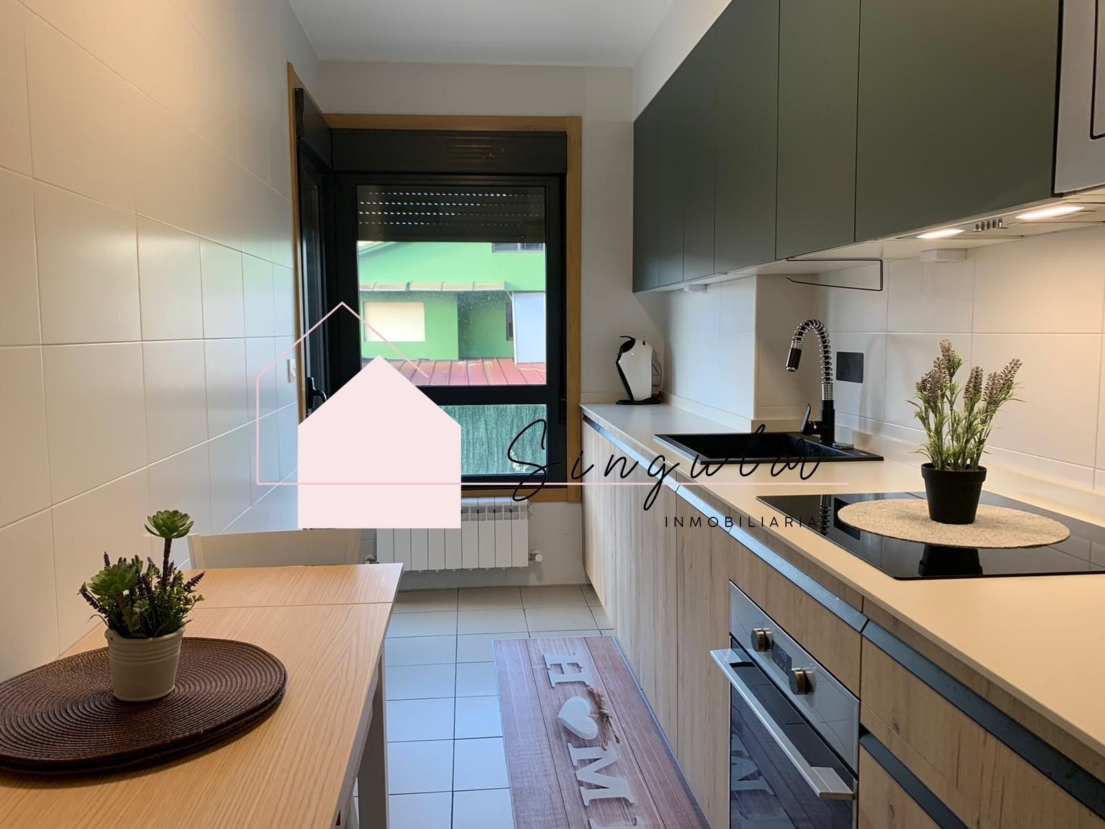 Küche von Wohnung miete in O Porriño   mit Heizung, Terrasse und Abstellraum