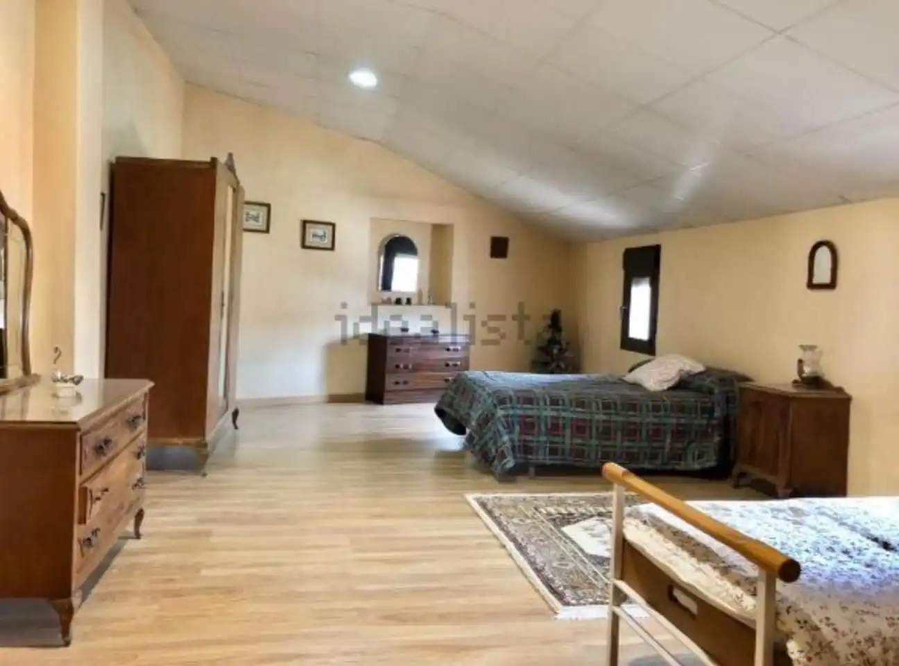 Bedroom of Houses for sale in Arguedas  with Air Conditioner, Private garden and Parquet flooring