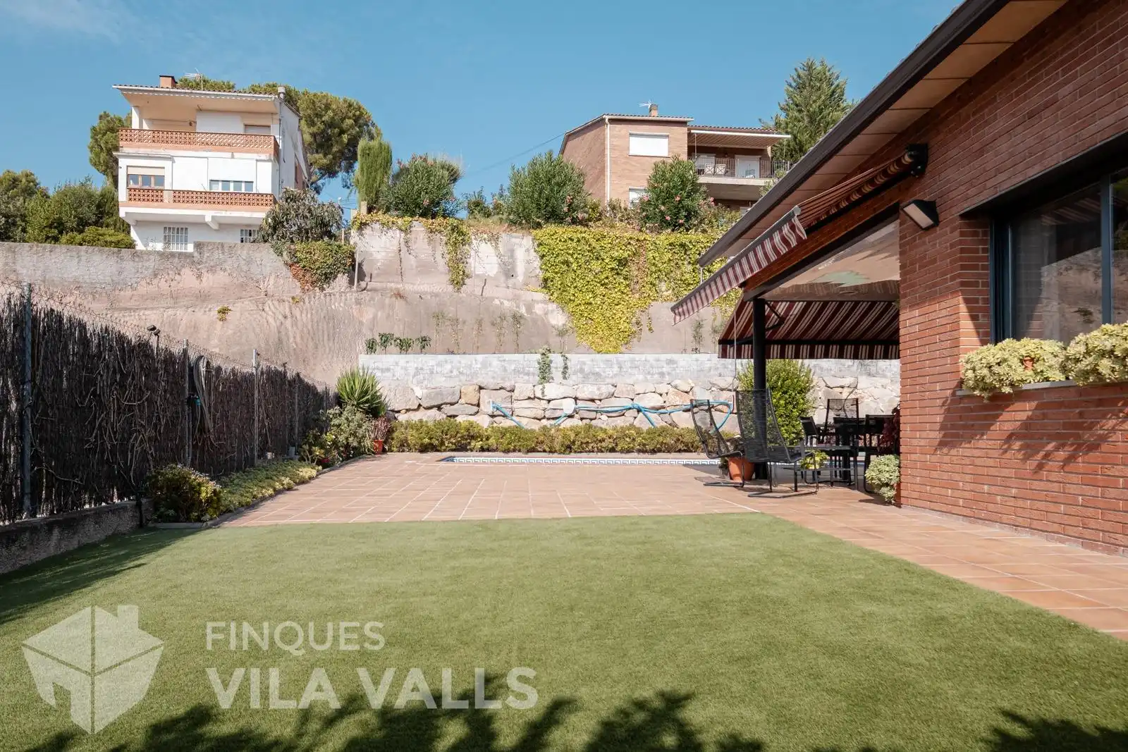 Terrassa de Casa o xalet en venda en Caldes de Montbui amb Calefacció, Jardí privat i Piscina